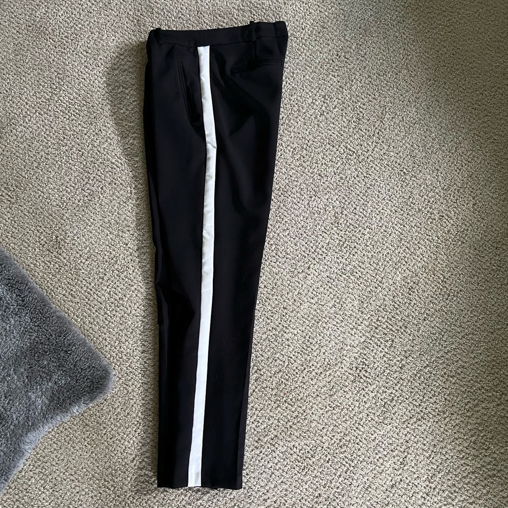 Caruso Caruso white striped pant
